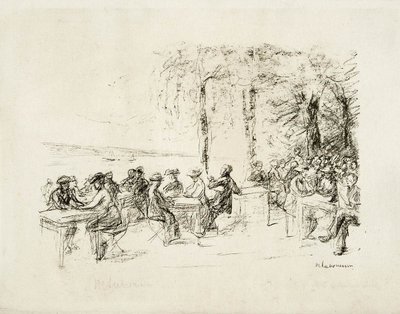 Coffee Garden on the Havel by Max Liebermann